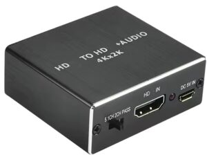 4K HDMI Audio Extraktor - převodník zvuku SPDIF/3.5mm s podporou Dolby 5.1 příslušenství
