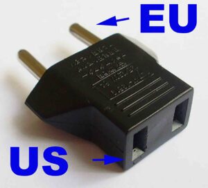 Adaptér na vidlici 220V US (Čína) -> EU příslušenství