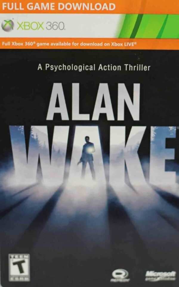 Hra Alan Wake (kód ke stažení) pro XBOX 360 X360 konzole