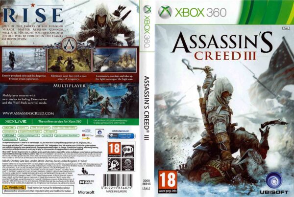 Hra Assassin's Creed 3 pro XBOX 360 X360 konzole