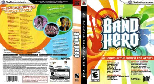 Hra Band Hero pro PS3 Playstation 3 konzole