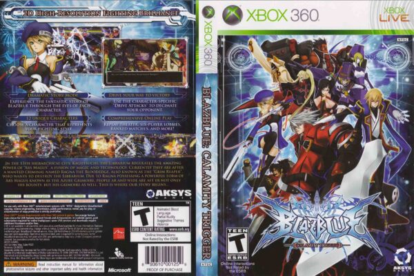 Hra BlazBlue: Calamity Trigger pro XBOX 360 X360 konzole