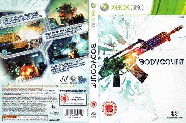 Hra Bodycount pro XBOX 360 X360 konzole