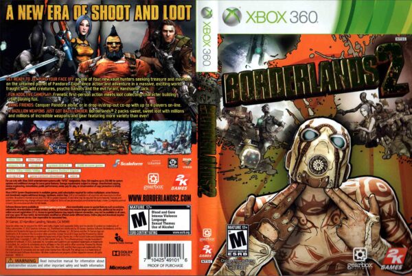 Hra Borderlands 1 + Borderlands 2 (dual pack) pro XBOX 360 X360 konzole