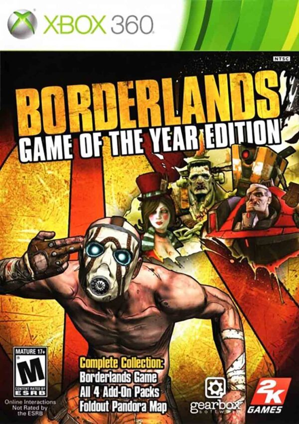 Hra Borderlands (GAME OF THE YEAR EDITION) pro XBOX 360 X360 konzole