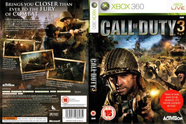 Hra Call Of Duty 3 pro XBOX 360 X360 konzole