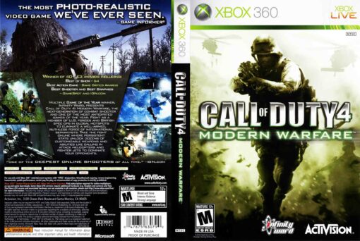 Hra Call Of Duty 4: Modern Warfare pro XBOX 360 X360 konzole