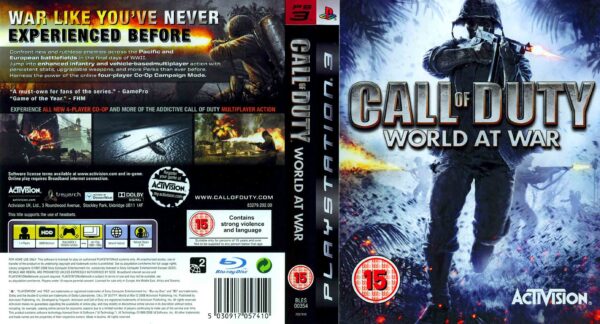 Hra Call Of Duty: World At War pro PS3 Playstation 3 konzole