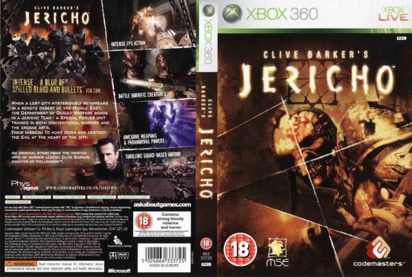 Hra Clive Barker's Jericho pro XBOX 360 X360 konzole