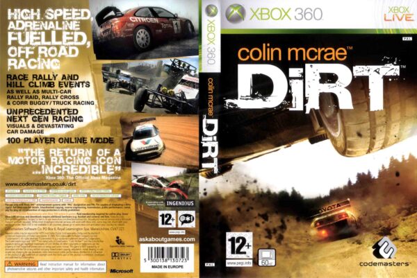 Hra Colin McRae DiRT pro XBOX 360 X360 konzole