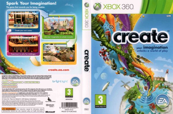 Hra Create pro XBOX 360 X360 konzole