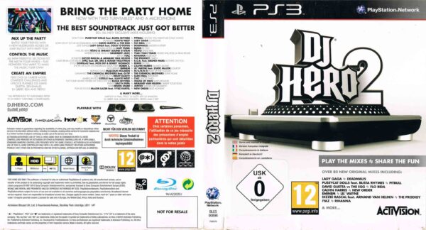 Hra DJ Hero 2 pro PS3 Playstation 3 konzole