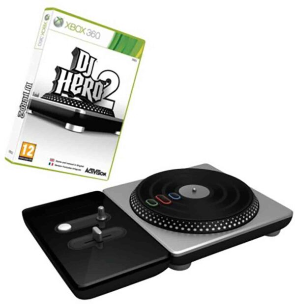 Hra DJ Hero 2 vč. DJ konzole pro XBOX 360 X360 konzole