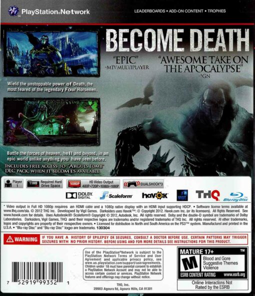 Hra Darksiders 2 pro PS3 Playstation 3 konzole
