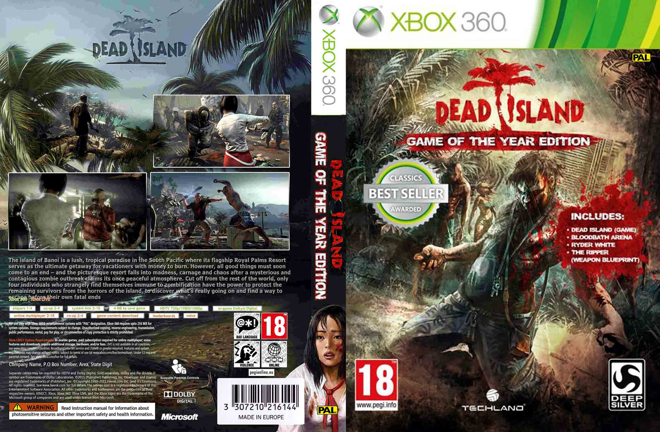 Dead island 360. Dead Island Riptide Xbox 360 коробка.