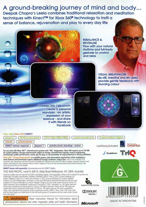 Hra Deepak Chopra's Leela pro XBOX 360 X360 konzole