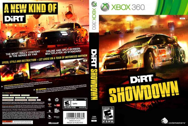 Hra DiRT Showdown pro XBOX 360 X360 konzole