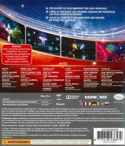 Hra Disney Fantasia: Music Evolved pro XBOX ONE XONE X1 konzole
