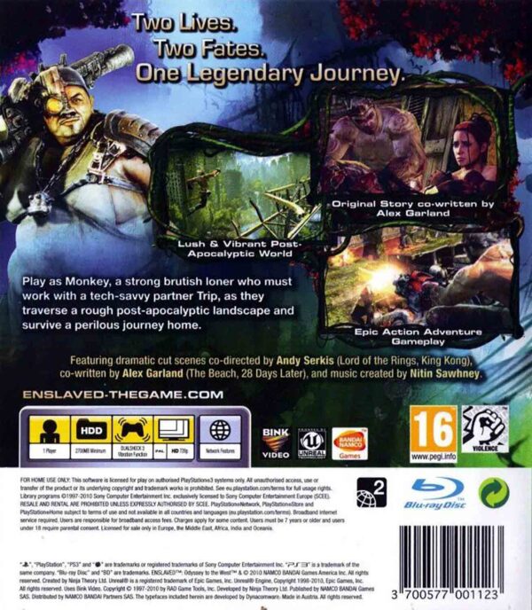 Hra Enslaved: Odyssey To The West pro PS3 Playstation 3 konzole