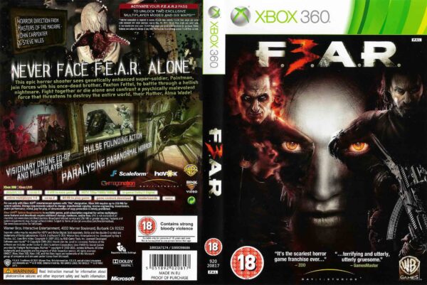 Hra F.E.A.R. 3 pro XBOX 360 X360 konzole