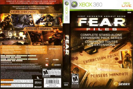 Hra F.E.A.R. Files pro XBOX 360 X360 konzole