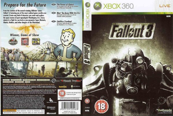 Hra Fallout 3 (kód ke stažení) pro XBOX 360 X360 konzole