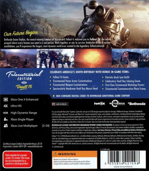Hra Fallout 76 pro XBOX ONE XONE X1 konzole