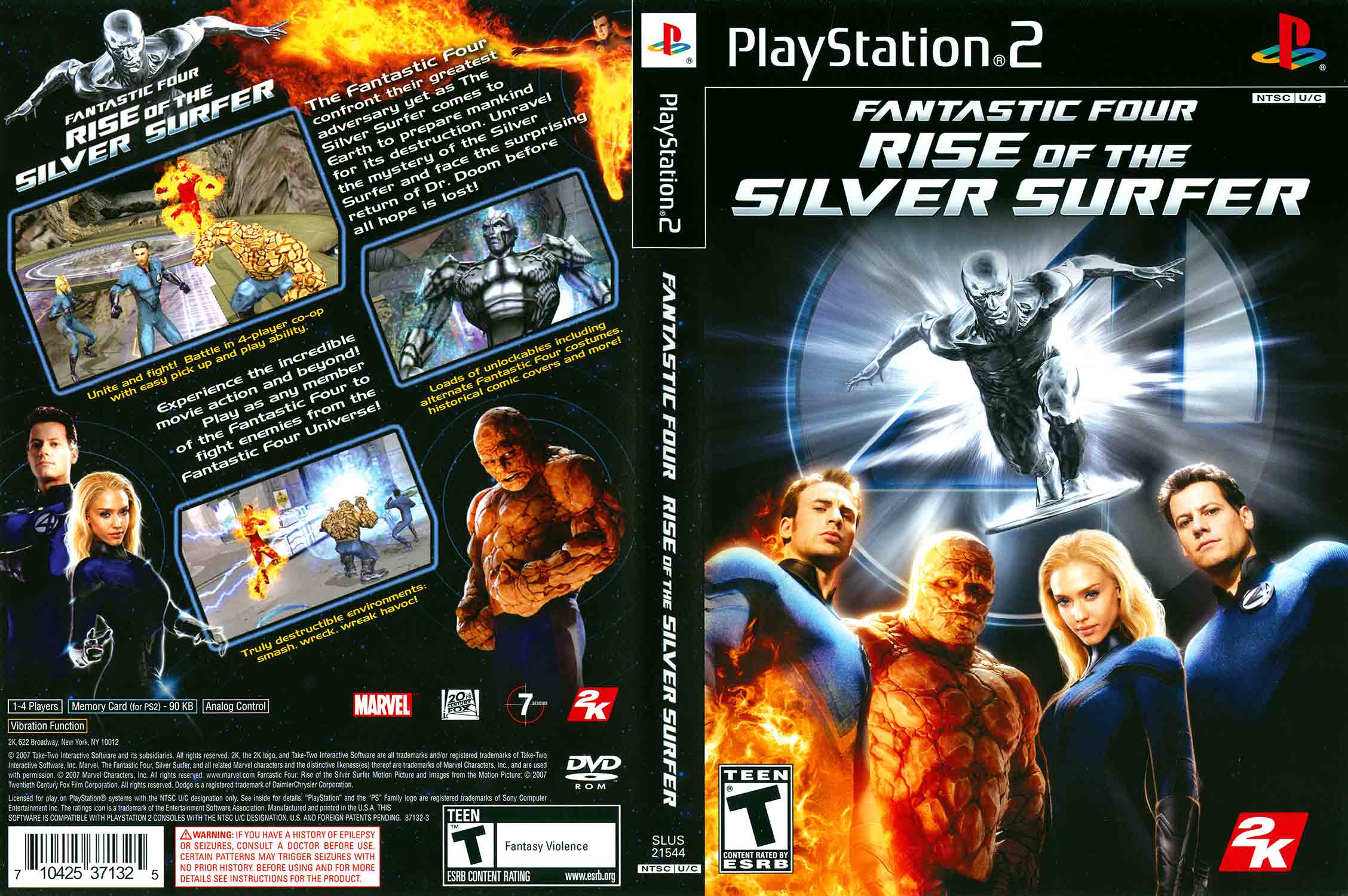 Hra Fantastic Four: Rise Of The Silver Surfer (Fantastická Čtyřka) pro PS2 Playstation 2 konzole