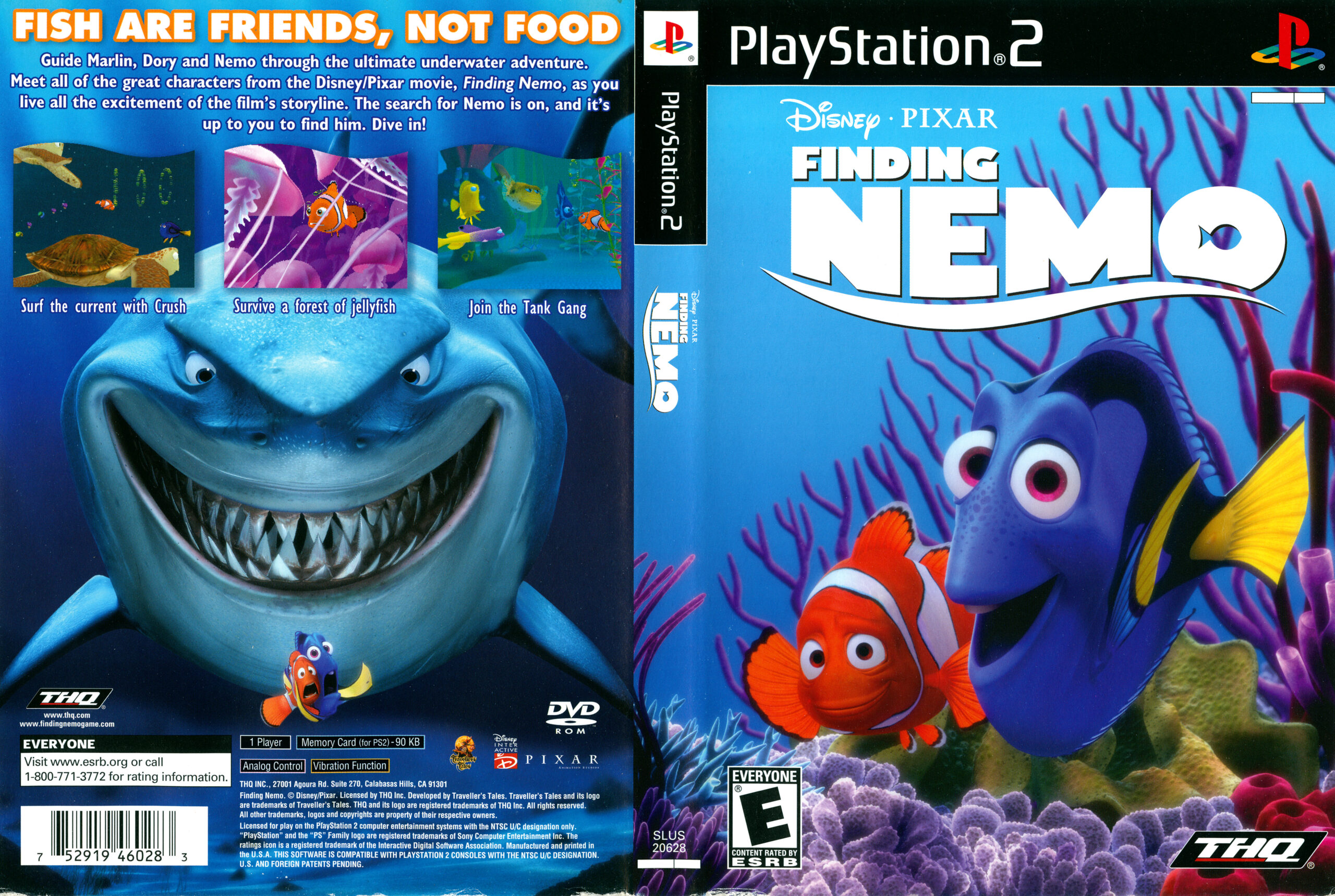 Hra Finding Nemo pro PS2 Playstation 2 konzole