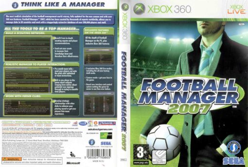 Hra Football Manager 2007 pro XBOX 360 X360 konzole