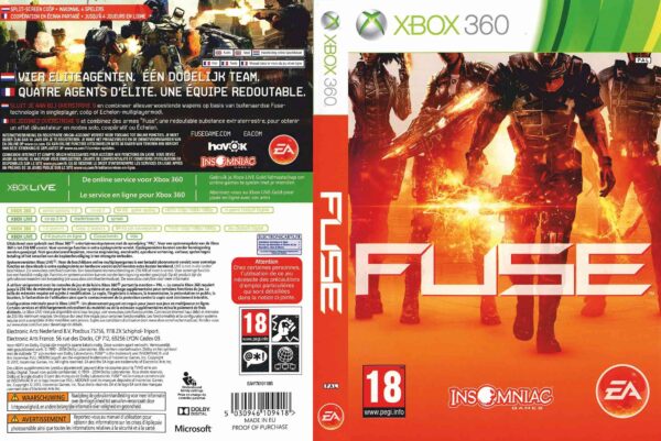 Hra Fuse pro XBOX 360 X360 konzole