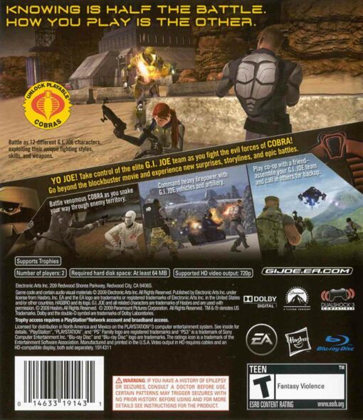 Hra G.I. Joe: The Rise Of Cobra pro PS3 Playstation 3 konzole