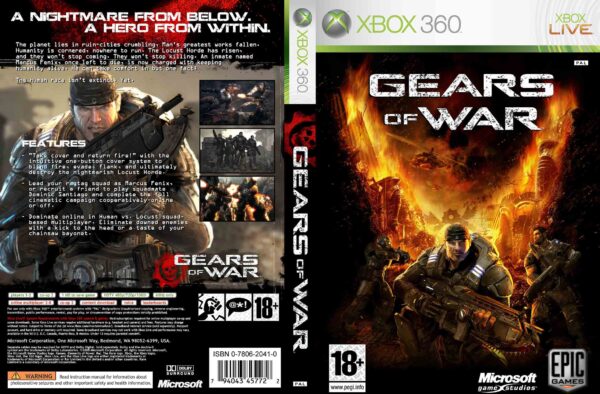 Hra Gears Of War (kód ke stažení) pro XBOX 360 X360 konzole