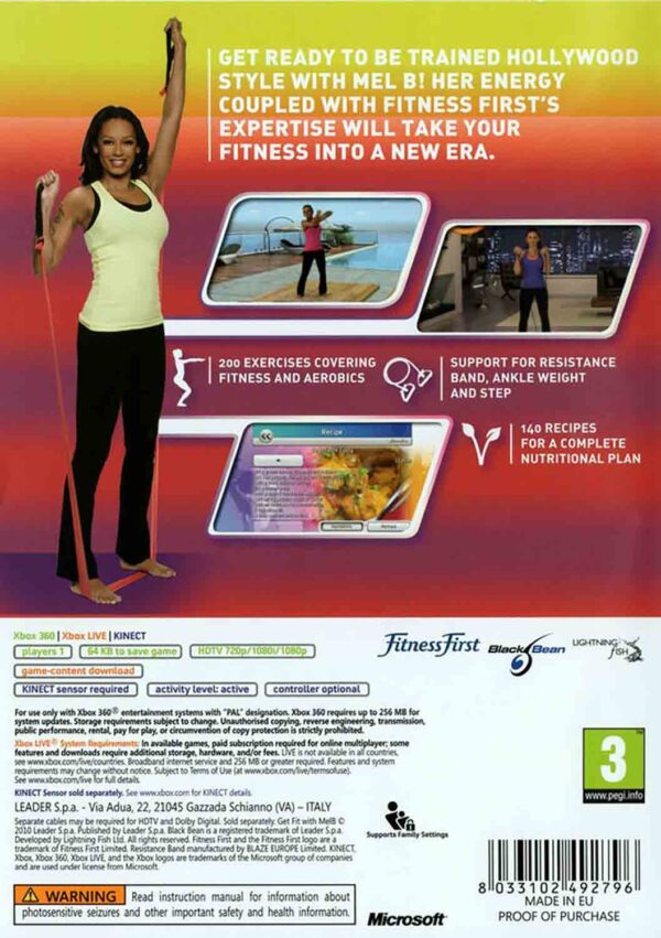 Hra Get Fit With Mel B pro XBOX 360 X360 konzole