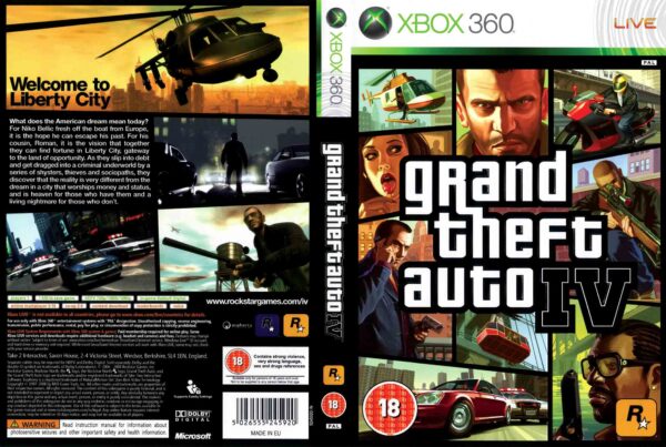 Hra Grand Theft Auto IV / GTA 4 pro XBOX 360 X360 konzole