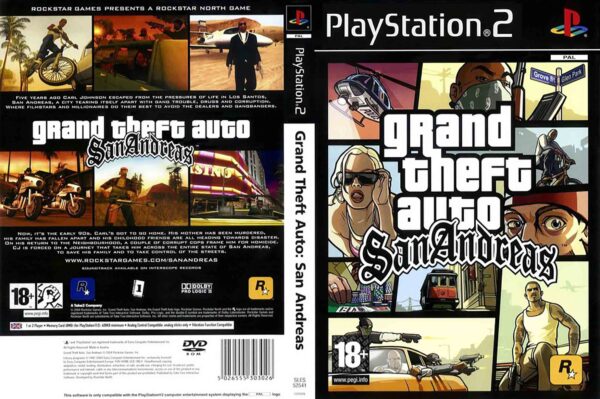 Hra Grand Theft Auto: San Andreas / GTA pro PS2 Playstation 2 konzole