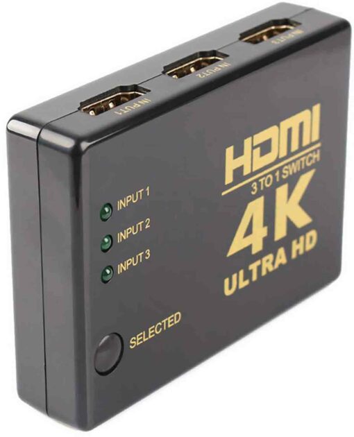 HDMI Slučovač 3 vstupy na 1 výstup příslušenství