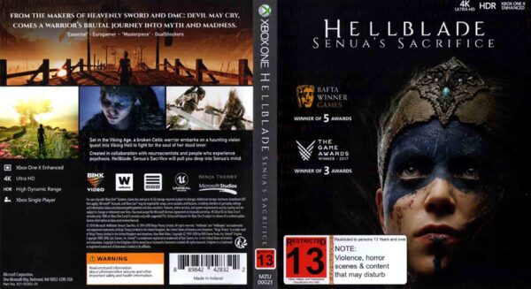 Hra Hellblade: Senua's Sacrifice NOVÁ pro XBOX ONE XONE X1 konzole