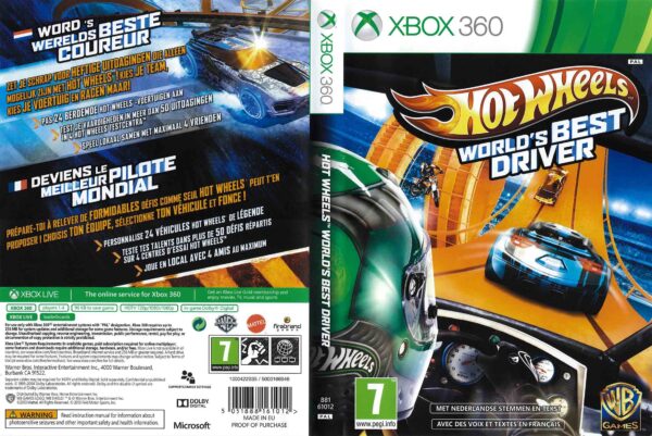 Hra Hot Wheels World's Best Driver pro XBOX 360 X360 konzole