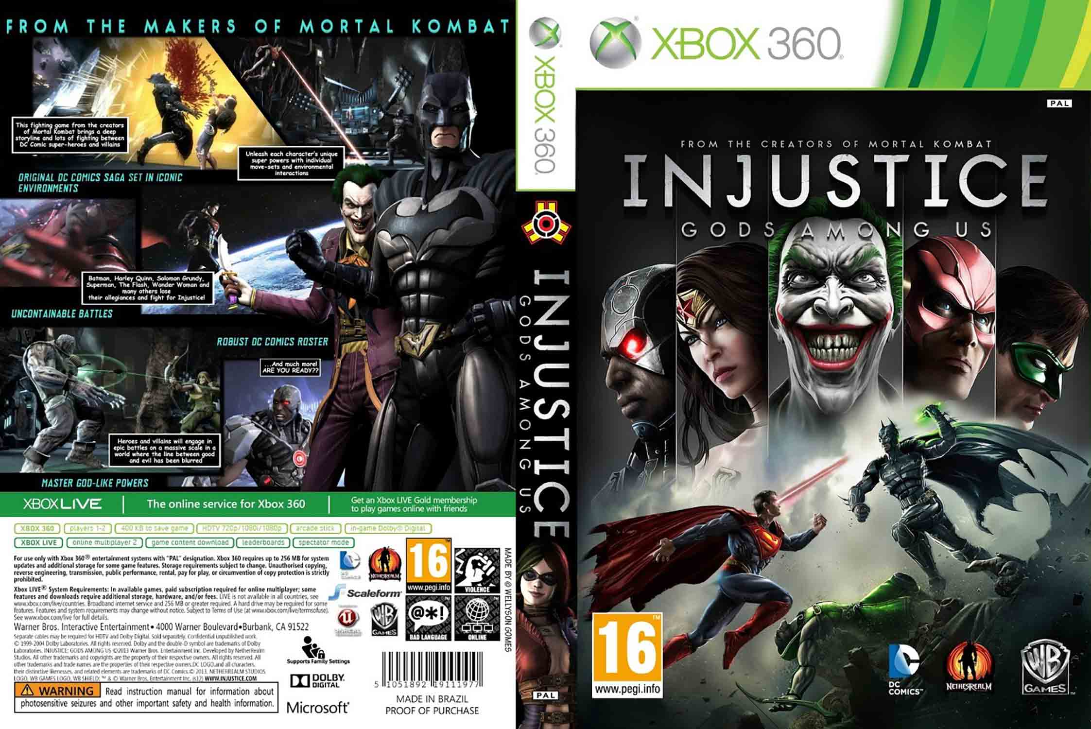Hra Injustice: Gods Among Us pro XBOX 360 X360 konzole