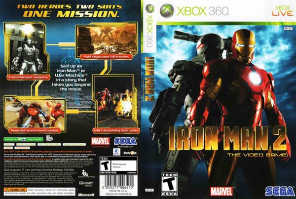 Hra Iron Man 2 pro XBOX 360 X360 konzole