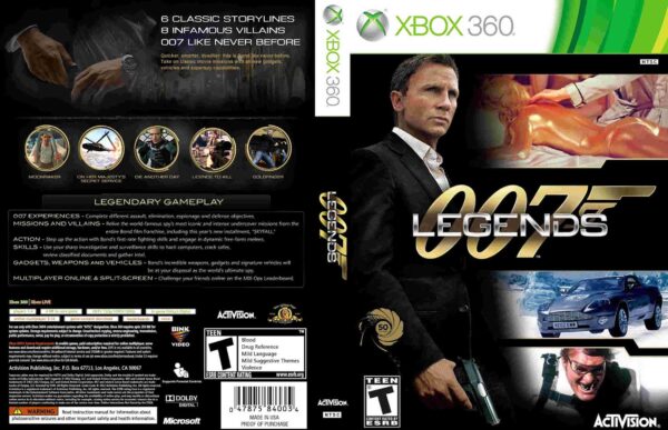 Hra James Bond 007: Legends pro XBOX 360 X360 konzole