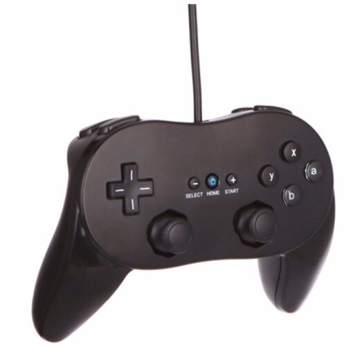 Klasický ovladač pro Wii a Wii U - gamepad typ 2 - černý příslušenství