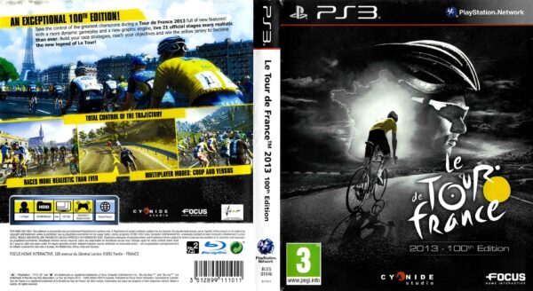 Hra Le Tour De France 2013: 100th Edition pro PS3 Playstation 3 konzole