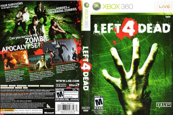 Hra Left 4 Dead pro XBOX 360 X360 konzole