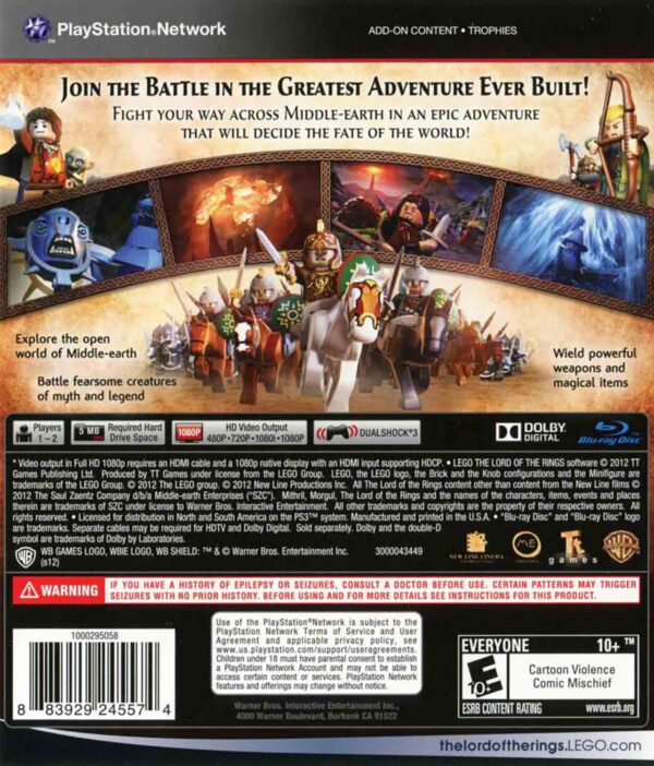 Hra Lego Lord of The Rings pro PS3 Playstation 3 konzole