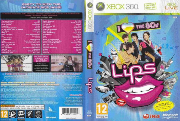 Hra Lips: I Love The 80s + 1 mikrofon pro XBOX 360 X360 konzole