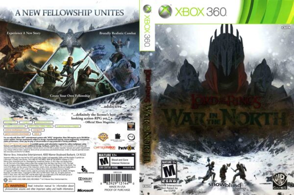 Hra Lord Of The Rings: War In North pro XBOX 360 X360 konzole