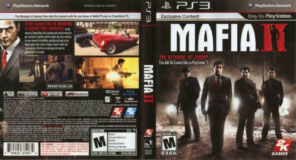 Hra Mafia 2 II pro PS3 Playstation 3 konzole