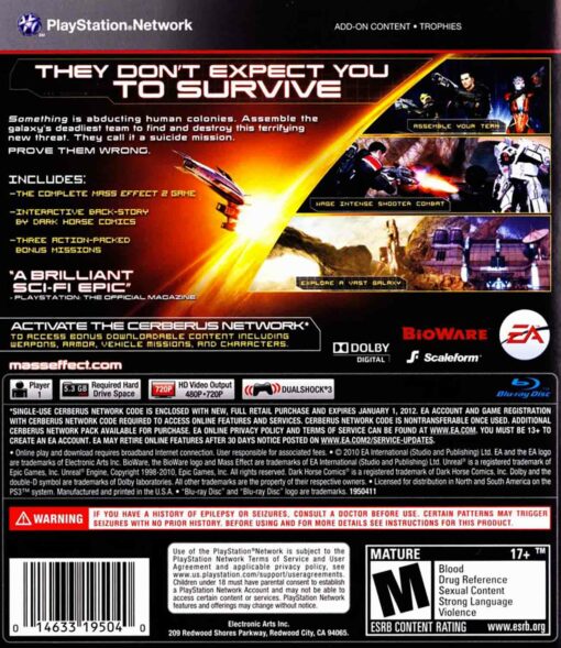 Hra Mass Effect 2 pro PS3 Playstation 3 konzole